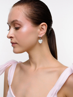 Серьги "Heart ball" Silver