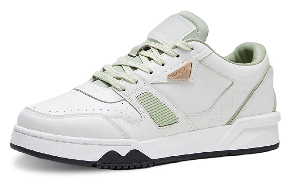 WO Stylish Skateboarding Shoes Unisex Low top Light Green/Light Blue/Light Gray