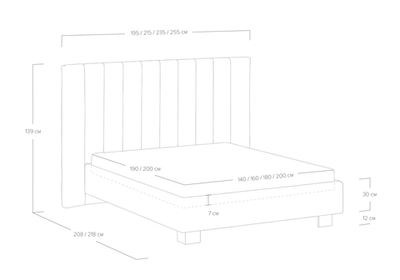 Кровать Barbara (140x190)