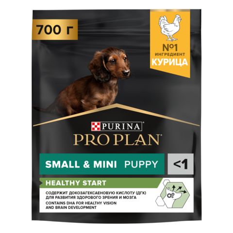Pro Plan сухой корм для щенков мелких пород (курица, рис) 700 г