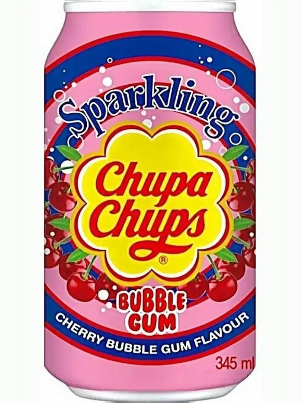 Газированный напиток Сhupa Chups Bubble Gum Cherry, 345 мл