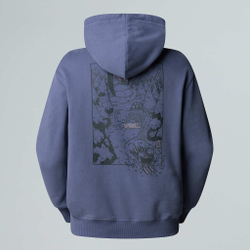 Худи The North Face Powder Days сине-фиолетовая