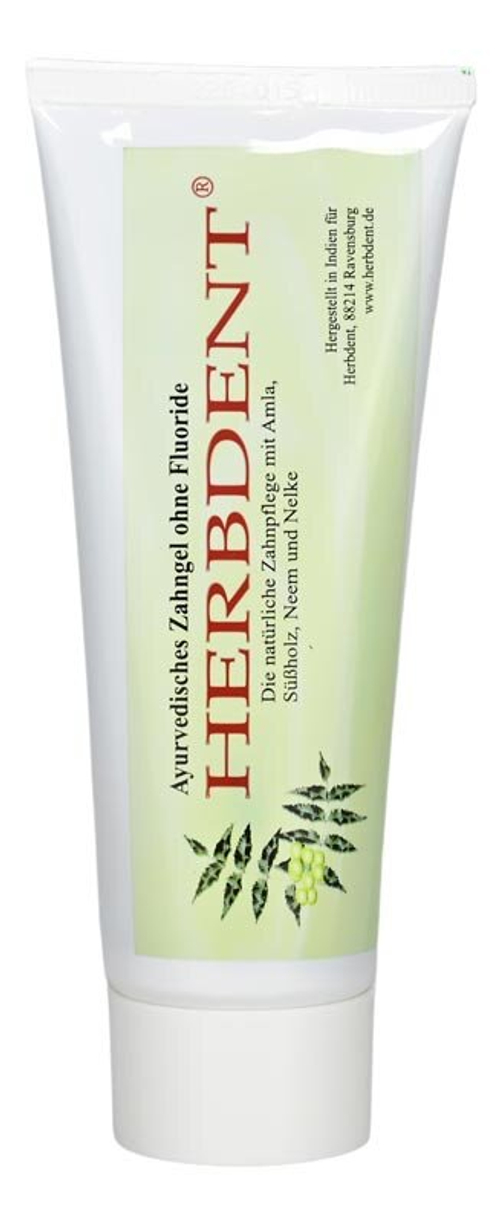 Аюрведический зубной гель Herbdent без фтора, 80 мл