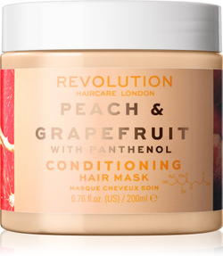 Revolution Haircare Hair Mask Peach & Grapefruit - увлажняющая и осветляющая маска для волос /   200  ml  / GTIN 5057566583886