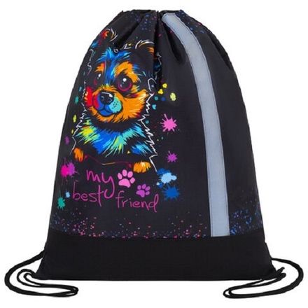 Мешок для обуви 1 отделение, Юнландия True friend, 46*36см, светоотраж. лента