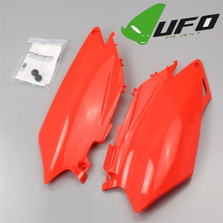 Пластик боковой задний UFO красный Honda CRF250R 11-13 CRF450R 11-12