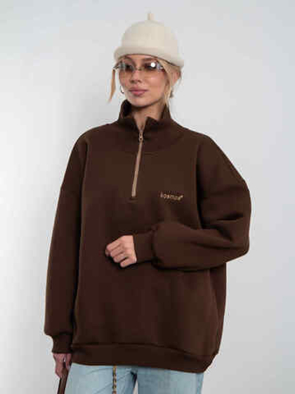 Свитшот на молнии Everest Коричневый