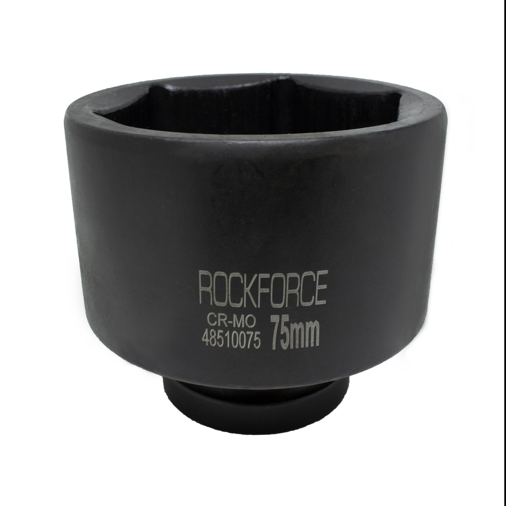 Головка ударная глубокая 75мм 6гр. 1'' RockForce##Rock FORCE RF-48510075