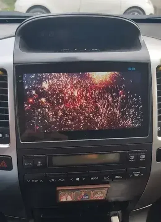 Магнитола для Toyota Land Cruiser Prado 120, Lexus GX470 (экран климата внизу) - Roximo RX-1105 Android 13, ТОП процессор, 8/128, SIM-слот