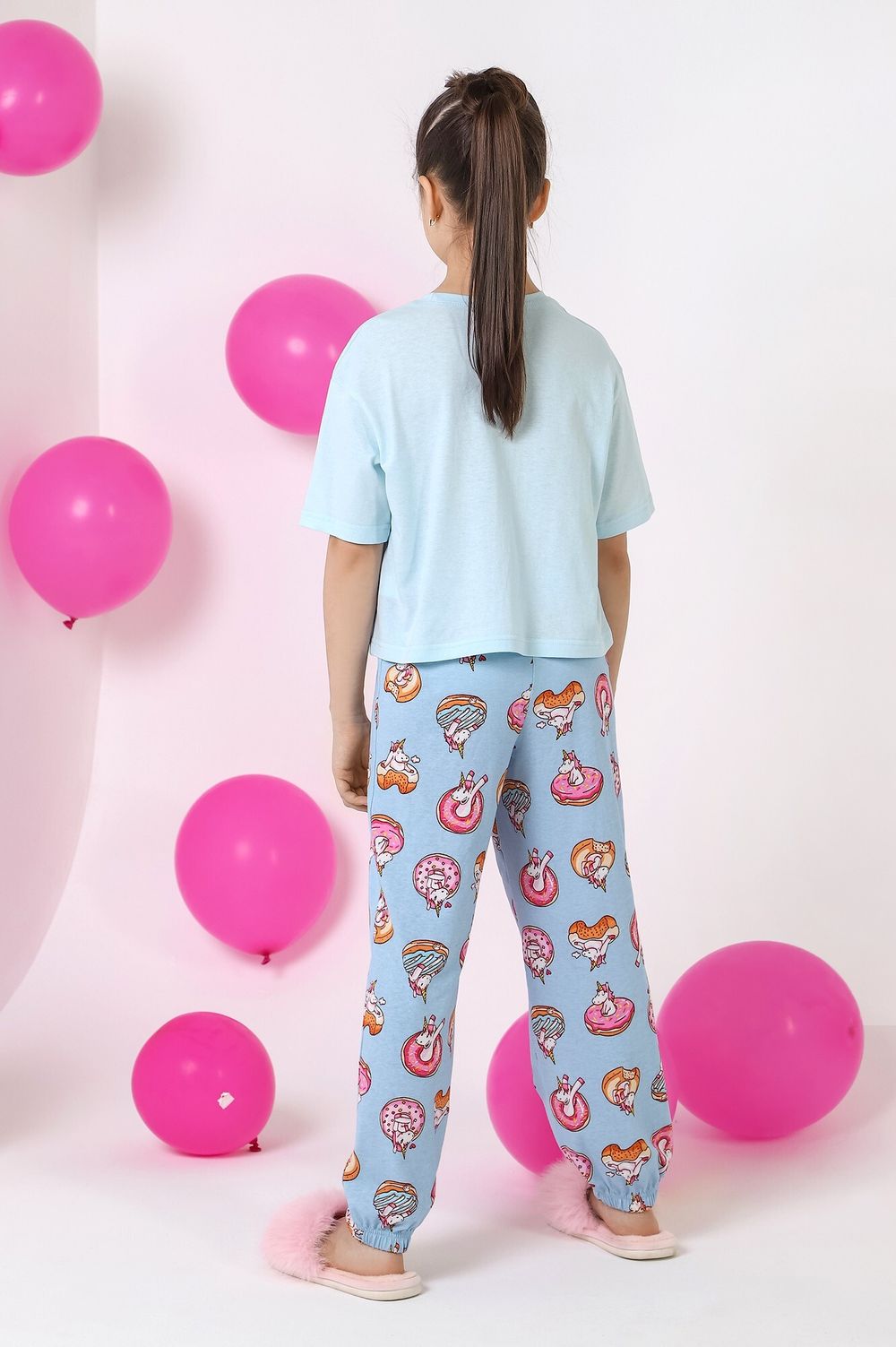 Пижама для девочки Единопончик-2 Виотекс ГОЛУБОЙ