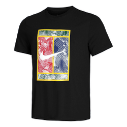 Мужское теннисное поло Nike Court Heritage T-Shirt Men - Black, Multicoloured