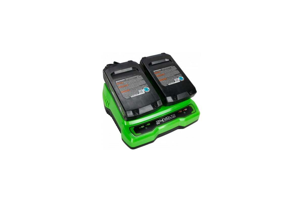 Зарядное устройство GREENWORKS на 2 аккумулятора 24V   2931907