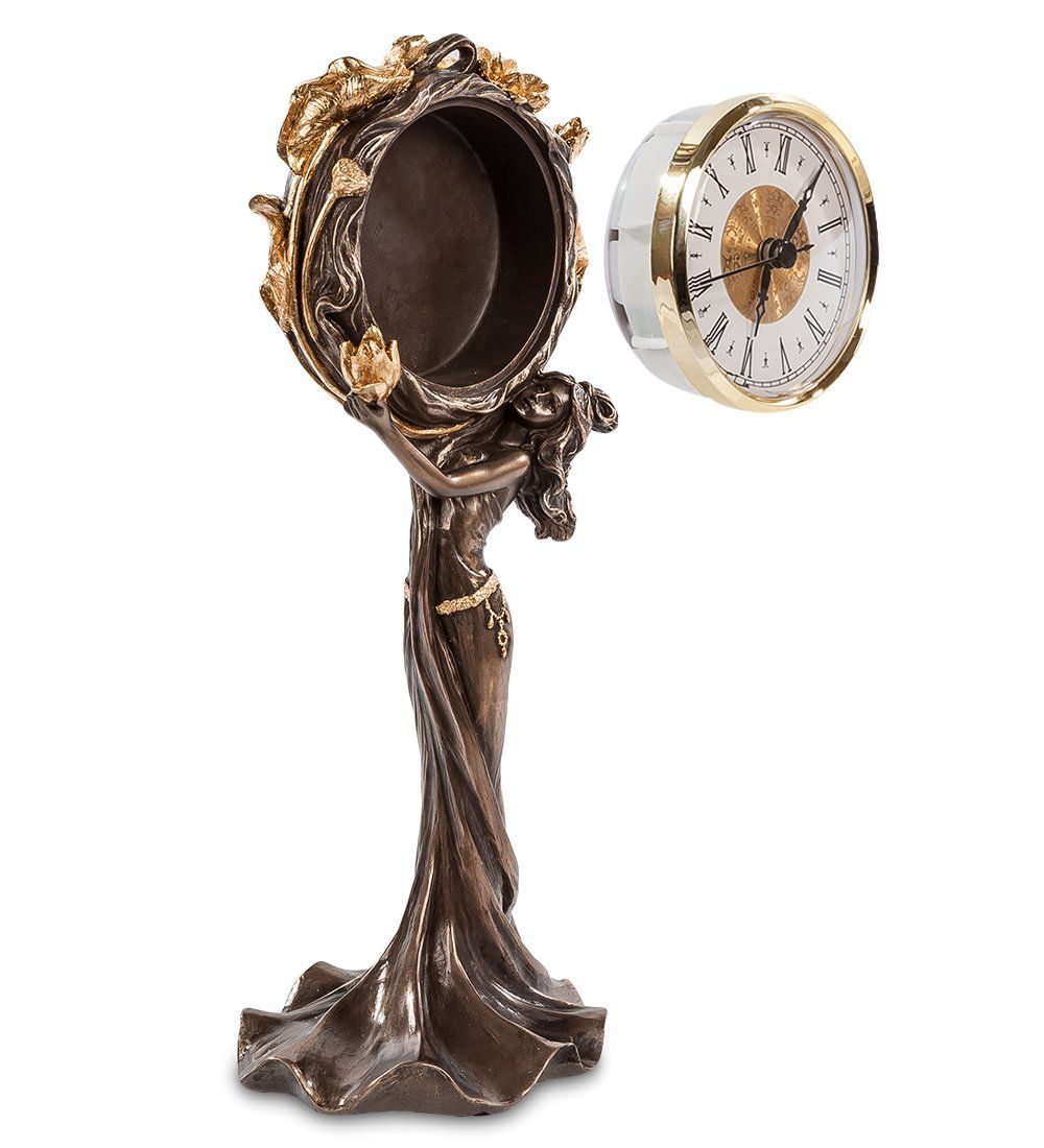 Veronese WS-687/ 2 Часы «Девушка и лотосы»