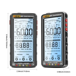 Мультиметр цифровой ANENG 681PRO, встроенный аккумулятор, черный