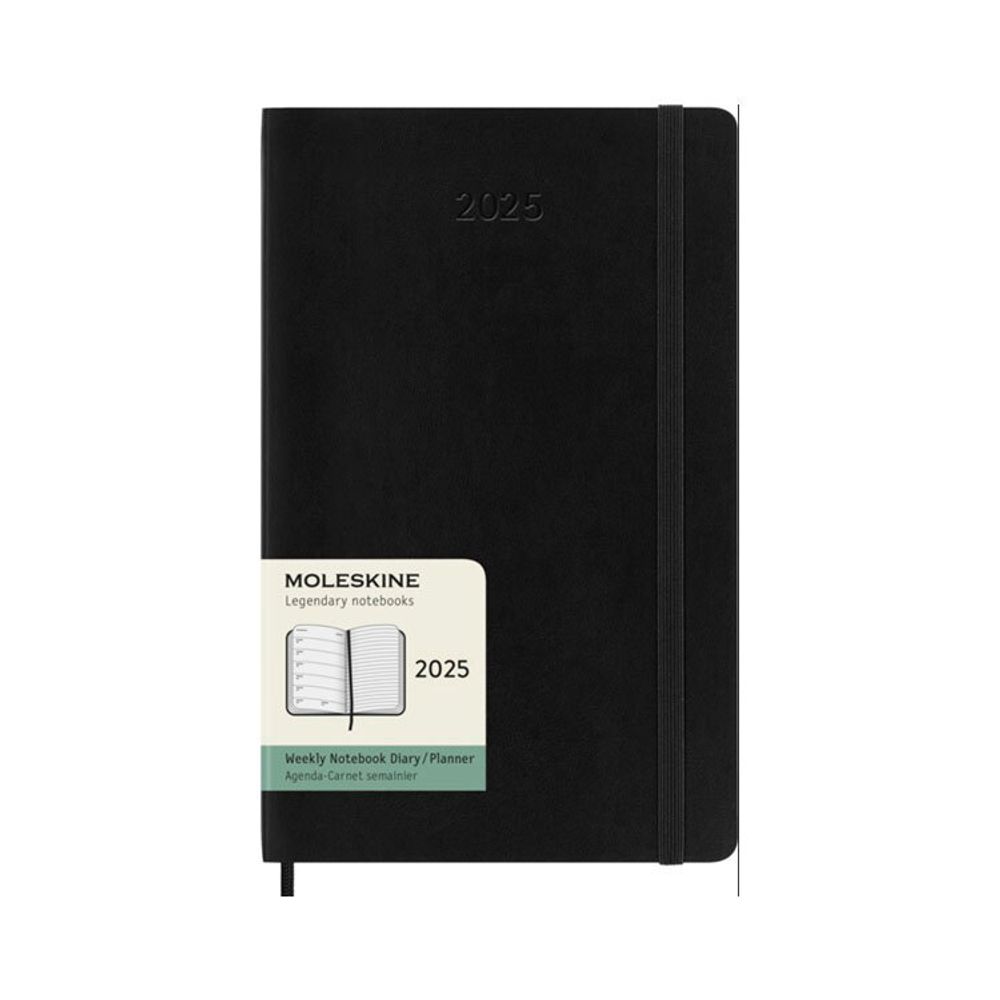 Еженедельник Moleskine Classic Soft Weekly Large черный (DSB12WN3)