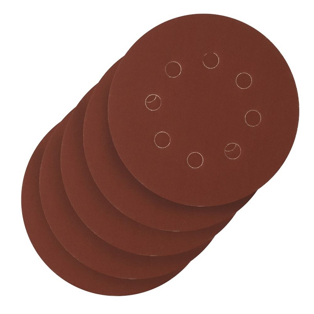 738167 Круг абразивный P 600, на ворсовой подложке под "липучку" 125 мм, перфорированный, 5 шт. Сибртех