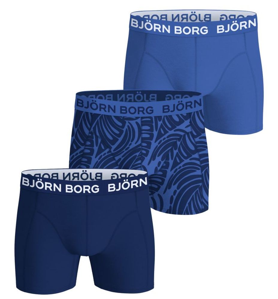 Мужские спортивные боксеры Björn Borg Cotton Stretch 3P - blue/print/white