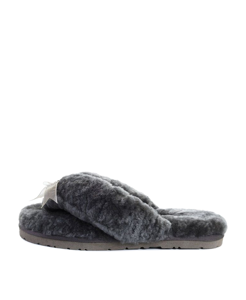 FLUFF FLIP FLOP II-grey