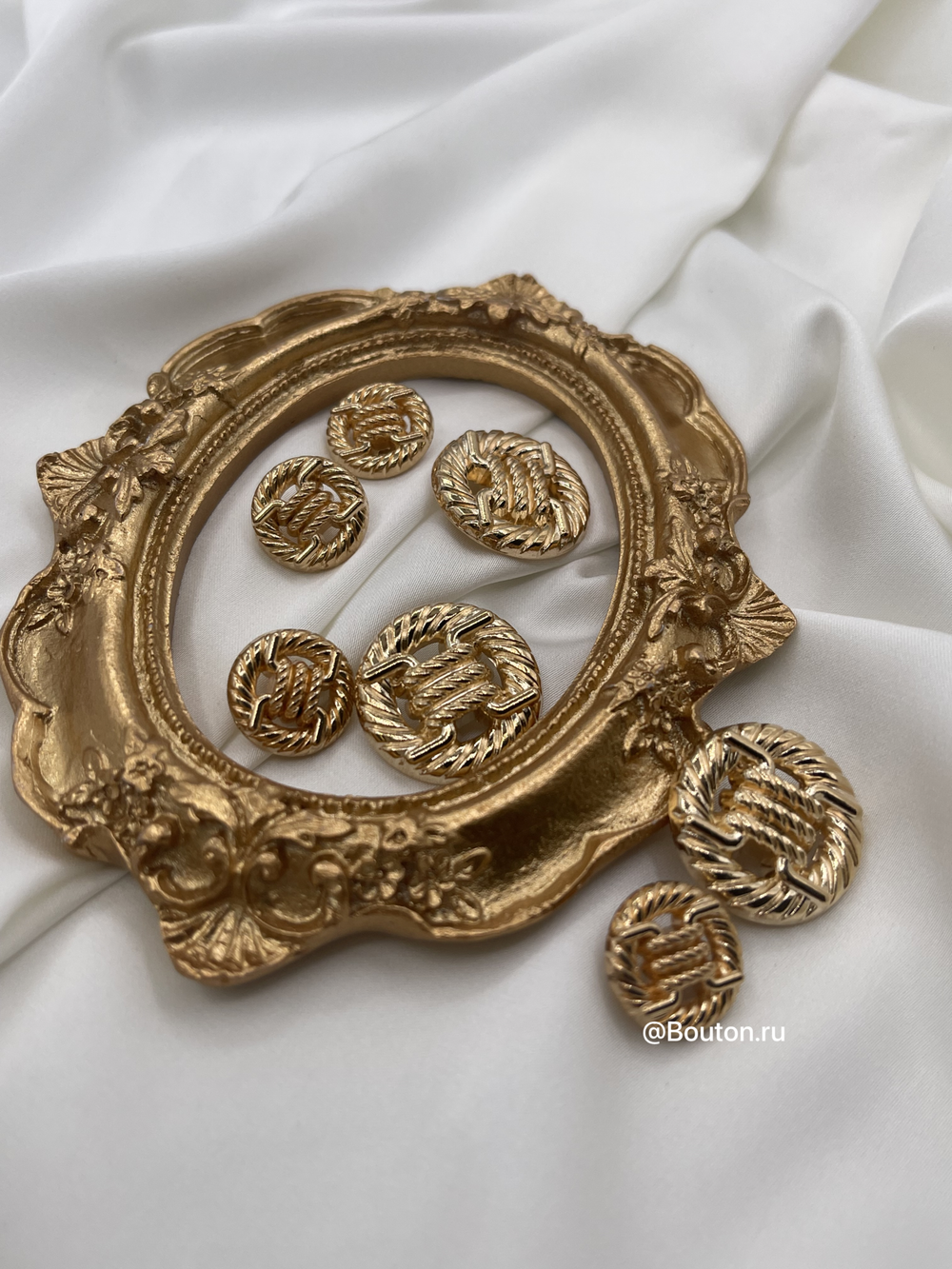 Пуговицы золото плетение (пряжка)
