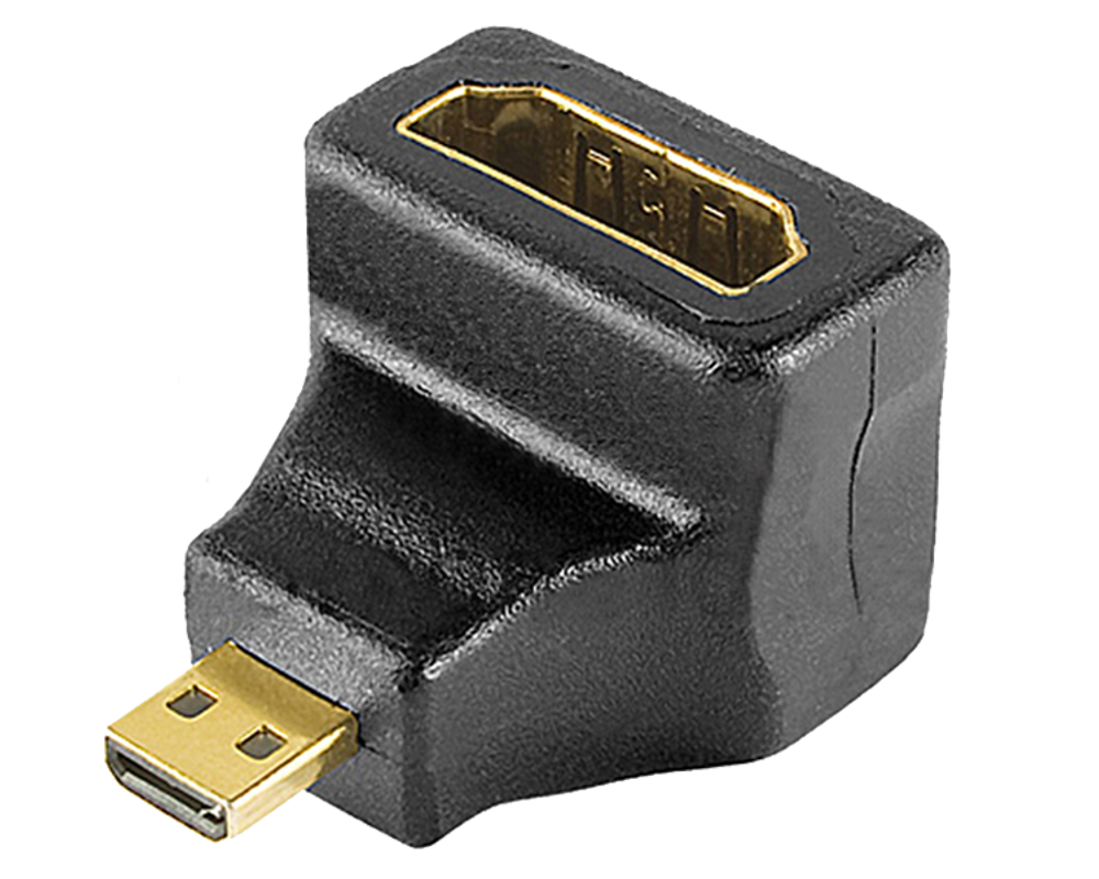 Переходник цифровой гнHDMI-microHDMI поворотный