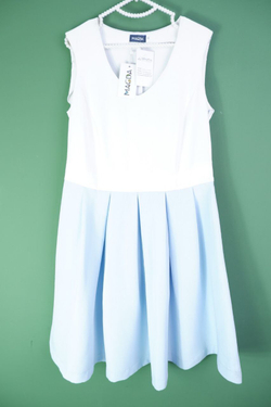 Платье MAGDA бело-голубое 50 размер, новое