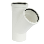 Тройник канализационный малошумный 110х110 мм 45° RTP Elite