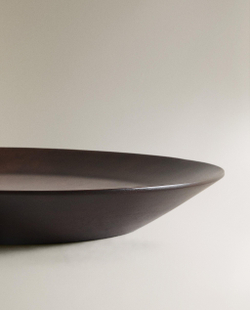 Zara Home сервировочное блюдо из дерева, цвет коричневый, 38 см