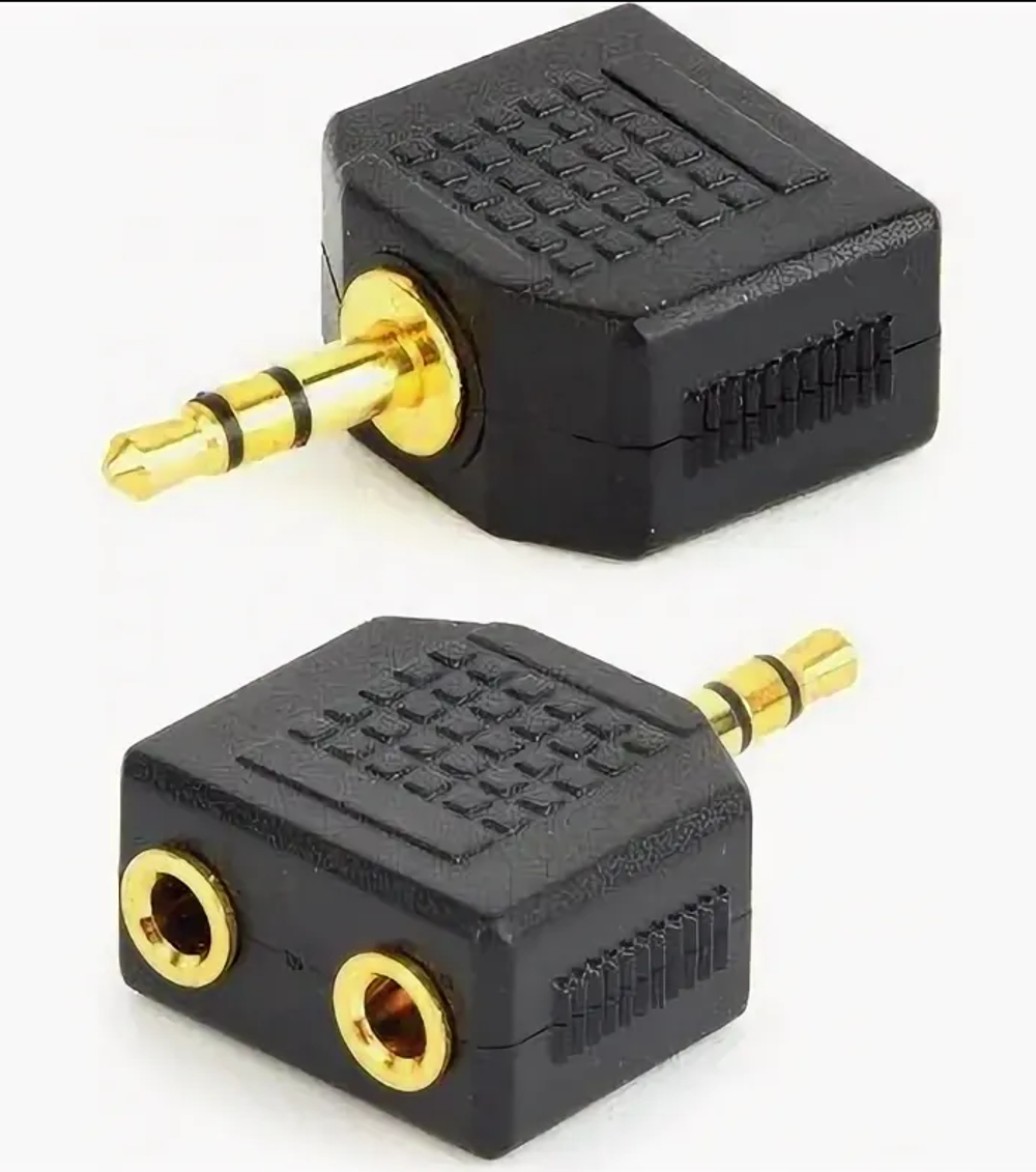 Разъем аудио 1 jack 3.5 на 2 разъема 3.5