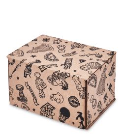 GAEM Art ГКП-41 Коробка самосборная гофрокартон 130х100х80