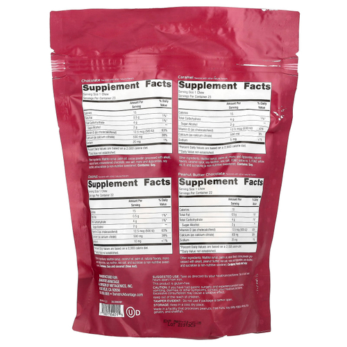 Bariatric Advantage, Chewy Bite с цитратом кальция, без сахара, сладкое ассорти, 90 жевательных таблеток