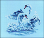 "Лебединая верность"-M210 вышивка