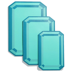 TIFFANY & CO. Twill Leather Storage Bag Laptop Bag Medium Unisex Blue