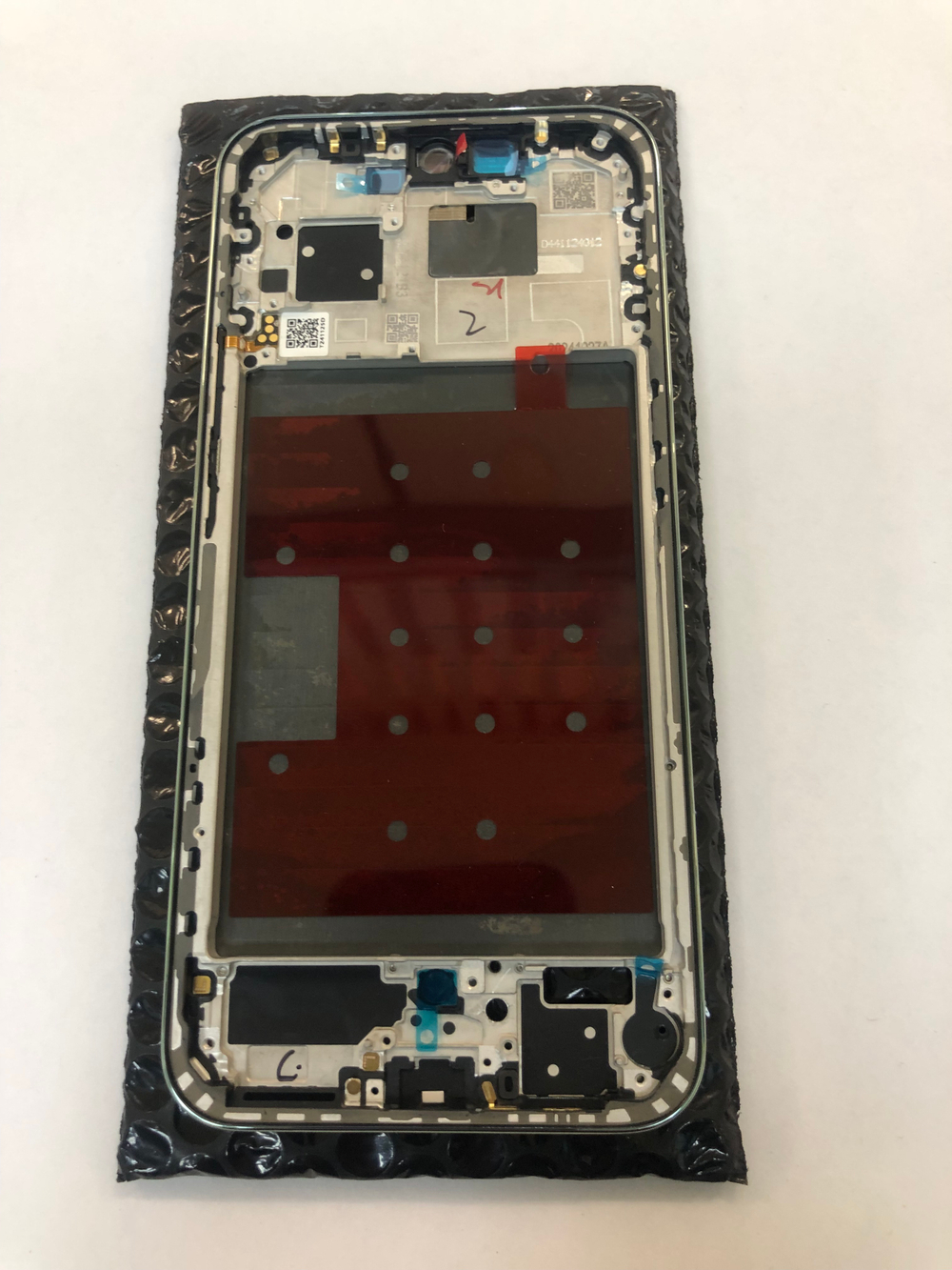 Средняя часть корпуса, рамка дисплея для Huawei Nova 13, Черная, Оригинал