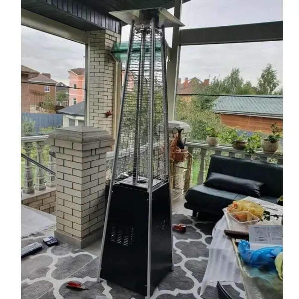 Уличный газовый обогреватель WWT 13I Black mini 1.8m + Чехол