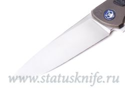 Нож Широгоров Флиппер 95 M390 CF накладка Карбонфотография - 4