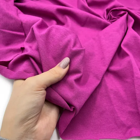 Хлопок кулирка фуксия 15*15 см