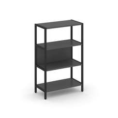 Shelf System Односекционный стеллаж трехярусный SN.STM-311 Антрацит/Металл Черный 810*400*1246