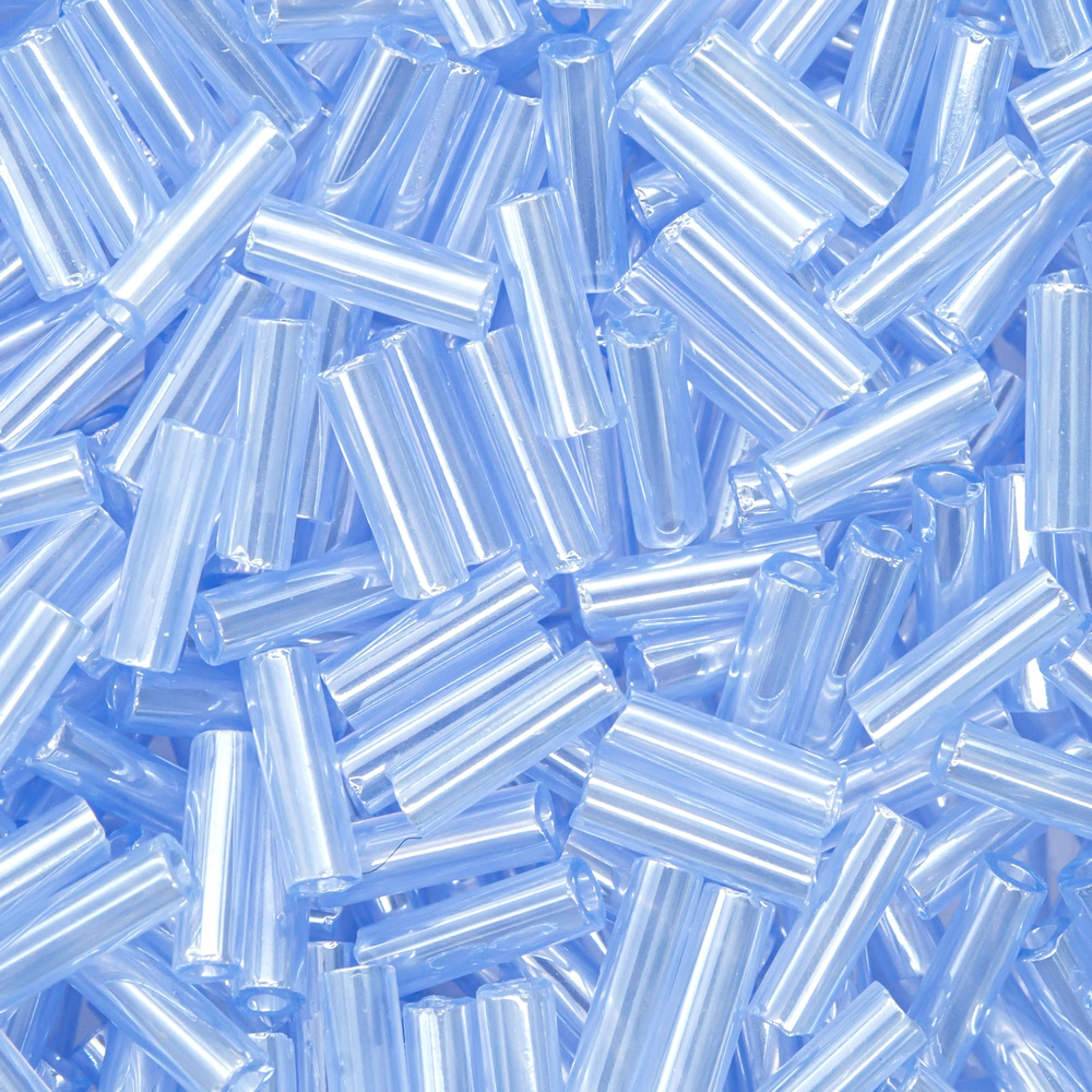 Японский бисер TOHO Bugle (стеклярус) 6mm (№146), жемчужный глянцевый