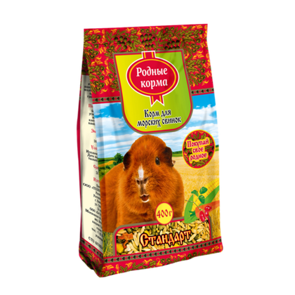 РОДНЫЕ КОРМА Корм для морских свинок Стандарт, 400 г