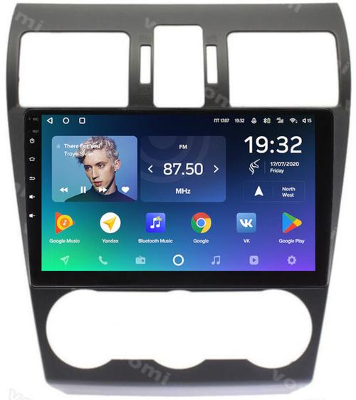 Магнитола для Subaru Forester 4 2012-2015, Impreza 4, XV (штатная КЗВ и/или harman/kardon) - Teyes CC2 PLUS монитор 9" QLED, Android 10, Быстрая, SIM-слот