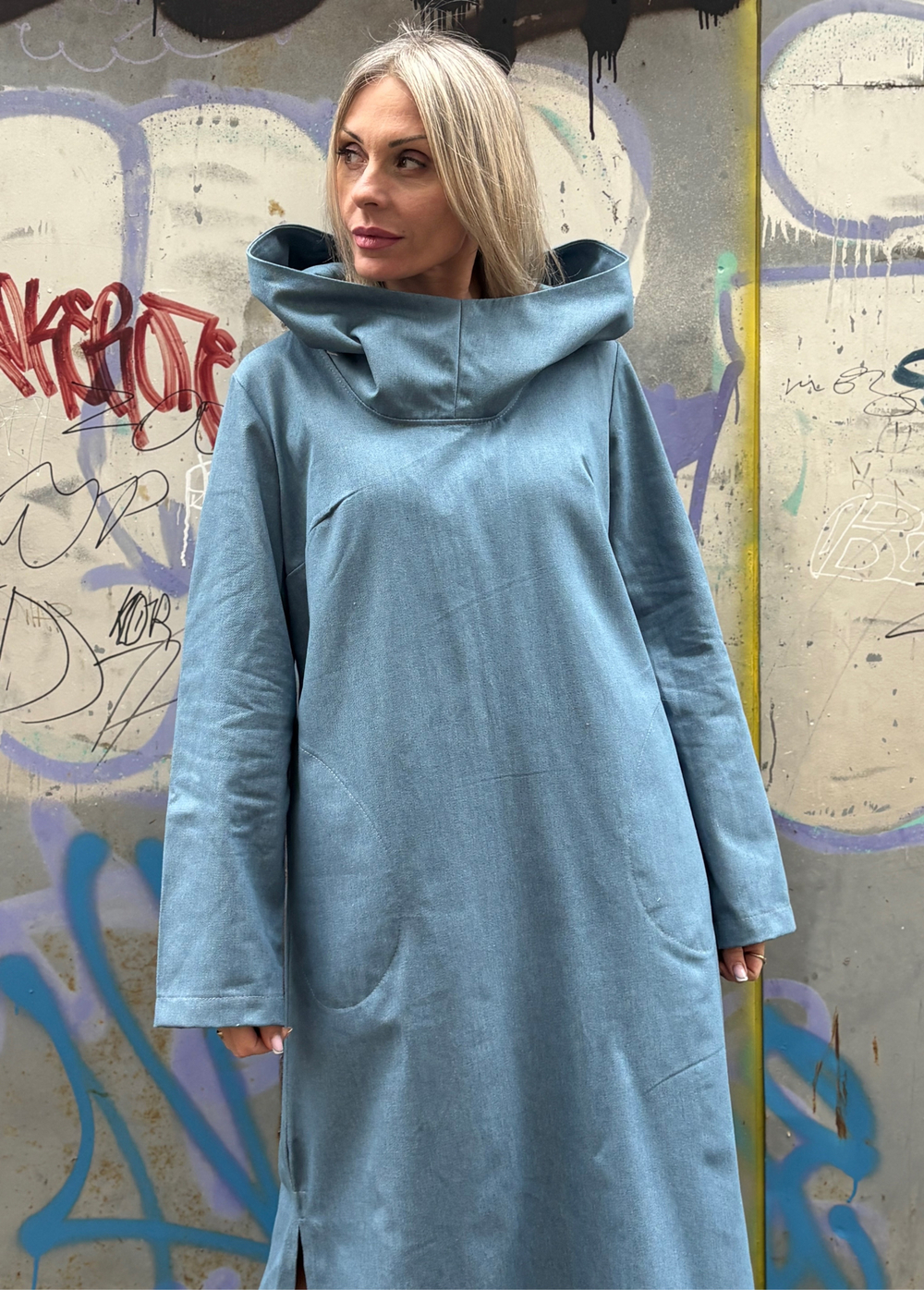 Платье Assassin /джинс голубой