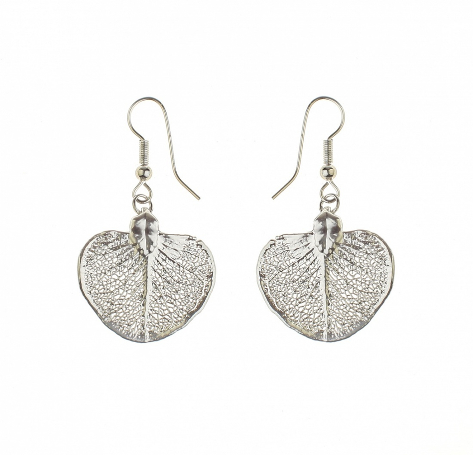 Серьги Ester Bijoux Денежный Лист LF93C-S BW
