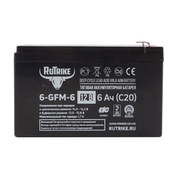 Аккумулятор RuTrike 6-GFM-6 (AGM)