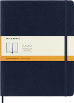 Блокнот Moleskine Classic Soft (QP621B20) XLarge 190х250мм 192стр. линейка мягкая обложка синий сапфир