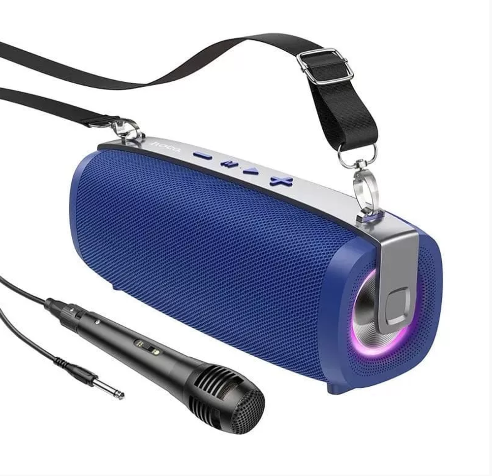 Колонка - Bluetooth HOCO BS55 с микрофоном (синий)