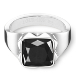 Кольцо Coeur de Lion Black-Silver 1200/40-1317 56 размер 17,8