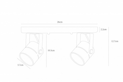 Спот Arte Lamp MIZAR A1311PL-2WH