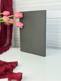 Блокнот А4 200л. (400страниц) без разлиновки Графитовый