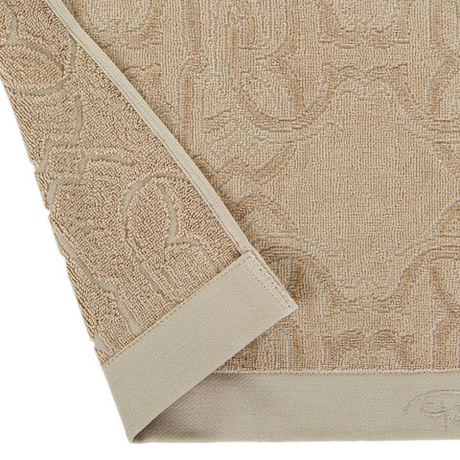 Полотенце 100х150 Roberto Cavalli Logo бежевое