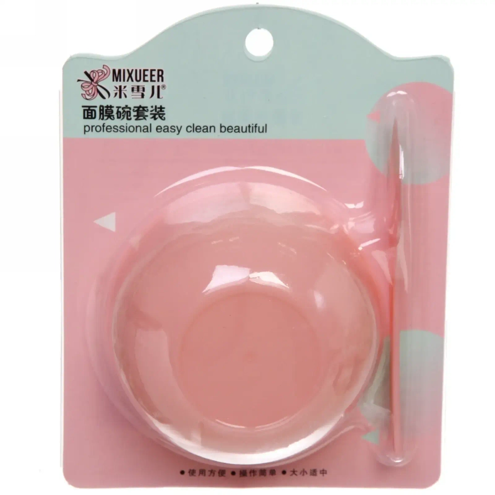 Чаша косметическая с лопаткой «Cosmetic», цвет микс, d-8см